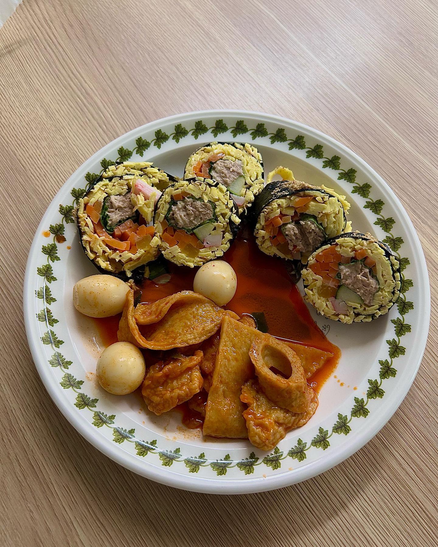 7/17 
점저-키토김밥, 어묵볶이