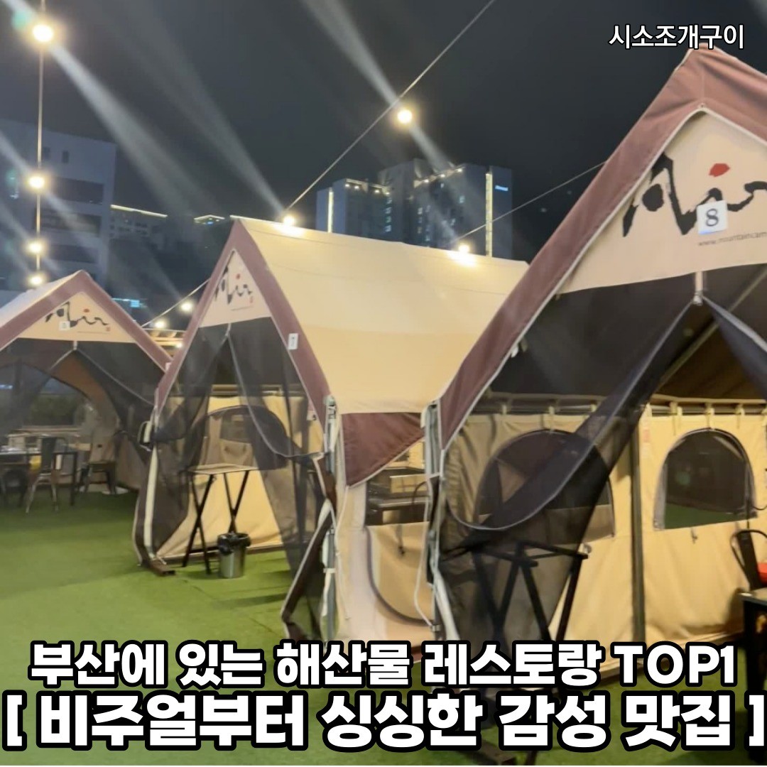부산에 있는 캠핑 분위기에서 싱싱한 해산물 한번 먹으러 여행 떠나보자 𖤐ˊ˗
𖥸──-ˋˏ 시소조개구이 ˎˊ-──𖥸

𖤥 부산 강서구 명지국제1로 56-3 2층

- 평일 [ 16:00 - 22:00 ] / 주말 [ 14:00 - 22:00 ]

━━━━⊱⋆⊰━━━━

#명지국제신도시 #명지국제신도시맛집 #명지국제신도시핫플 #신호동 #신호동맛집 #신호동핫플 #신호동데이트 #신호동해산물 #부산해산물 #부산해산물맛집 #부산캠핑 #부산캠핑장 #부산맛집추천 #부산맛집 #부산맛집투어 #부산데이트 #부산데이트코스 #부산데이트장소 #부산핫플 #부산핫플레이스 #부산핫플추천 #부산여행 #부산여행코스 #부산여행추천