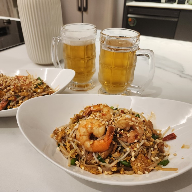[팟타이만들기] 월드킷 밀키트로 요리하는 팟타이, 맥주안주로 찰떡궁합~