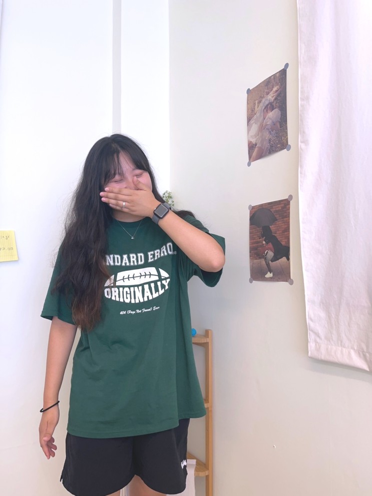 스텐다드에러반팔티, IRT154 [컴팩트얀] 엔자임 워싱 오리지널 럭비 심볼 반팔티 착용 후기 및 코디 추천
