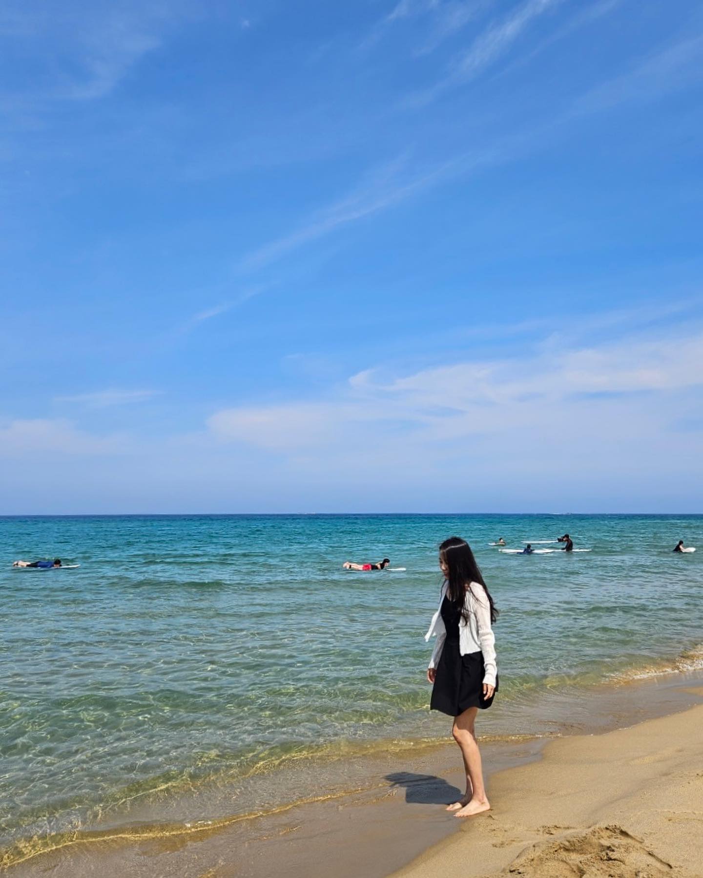 휴가 끝🫠 바다도 보고 물놀이도 하고 맛있는 것도 먹고 유튜버분도 보고 재미 한가득 🌊💙