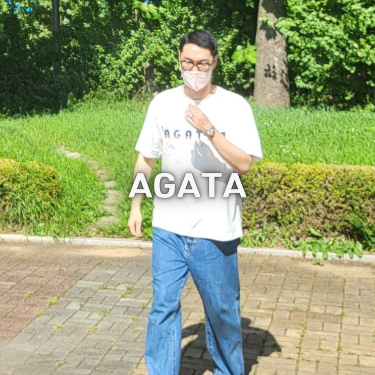남자 여자 반팔티셔츠 데일리하게 즐기기 좋은 아가타 착용후기