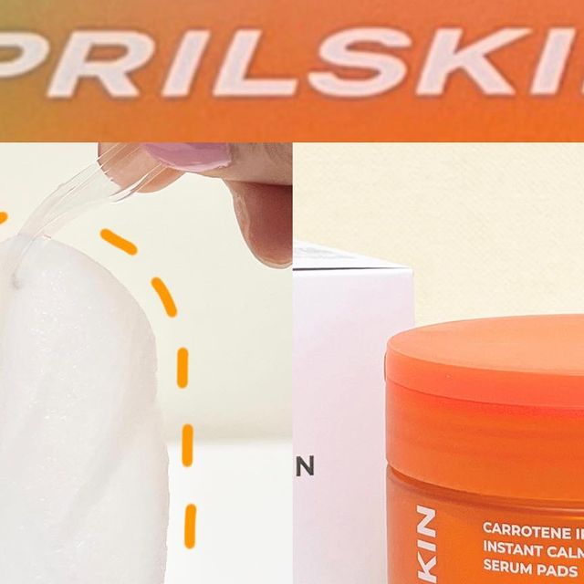 슬슬︎ on Instagram: "#광고 @aprilskin_korea 에이프릴스킨 캐로틴 3분 팩패드🧡💚 더운 날씨에 자극받아 열오른 피부를 즉각 진정! 쿨링 시켜주는 캐로틴 팩패드✨ 패드와 세럼 마스크팩 효과를