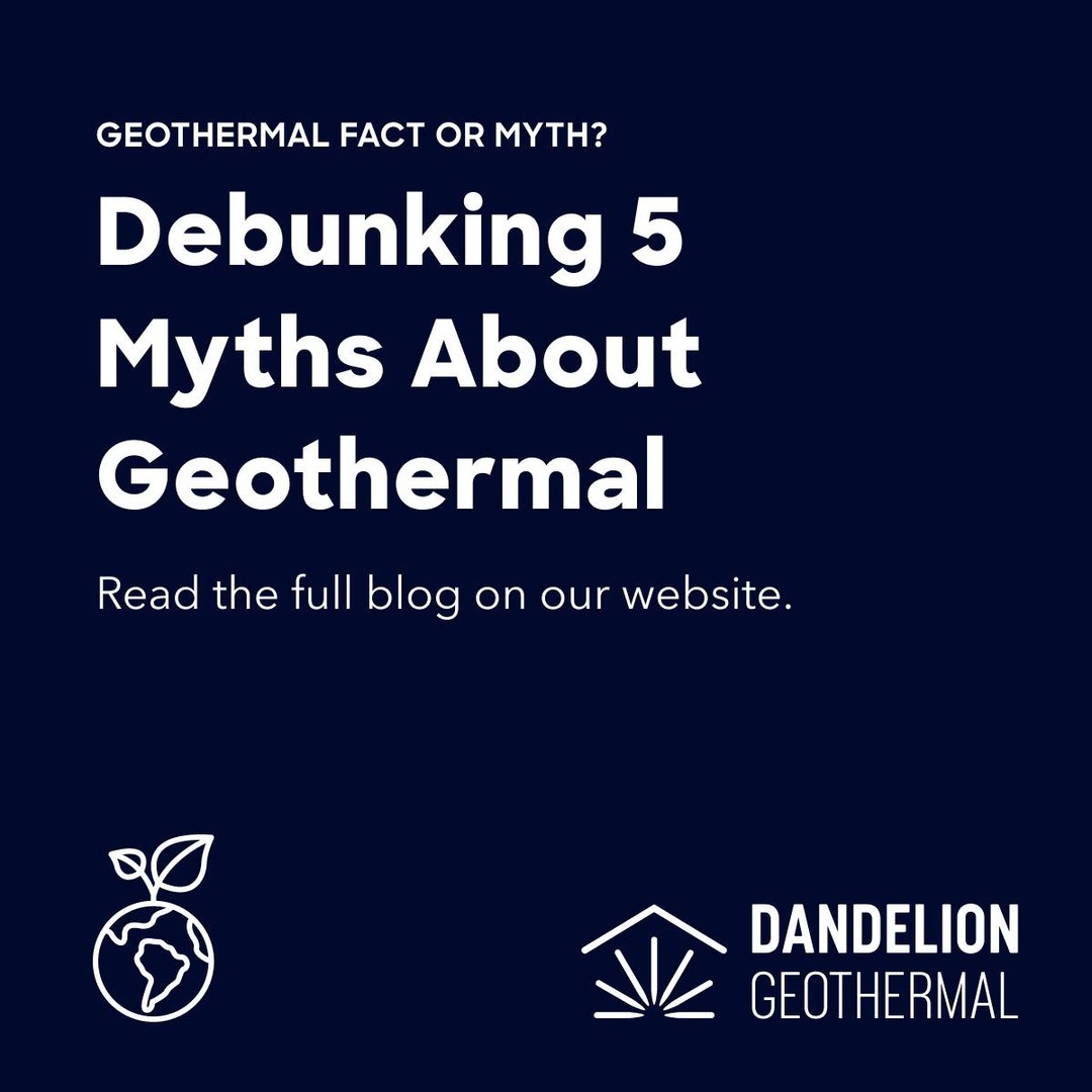 While Dandelion heating and cooling has already made a proven impact for thousands of homeowners, some people remain skeptical, turned off by prominent misconceptions about this powerful interior climate control solution.

We outline five of the top misconceptions about geothermal so that you can make a more informed decision for your family. Link in bio.