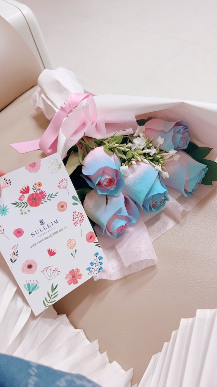 로즈블리박스 나에게 주는 꽃다발 당일배송 되는 생화꽃다발
