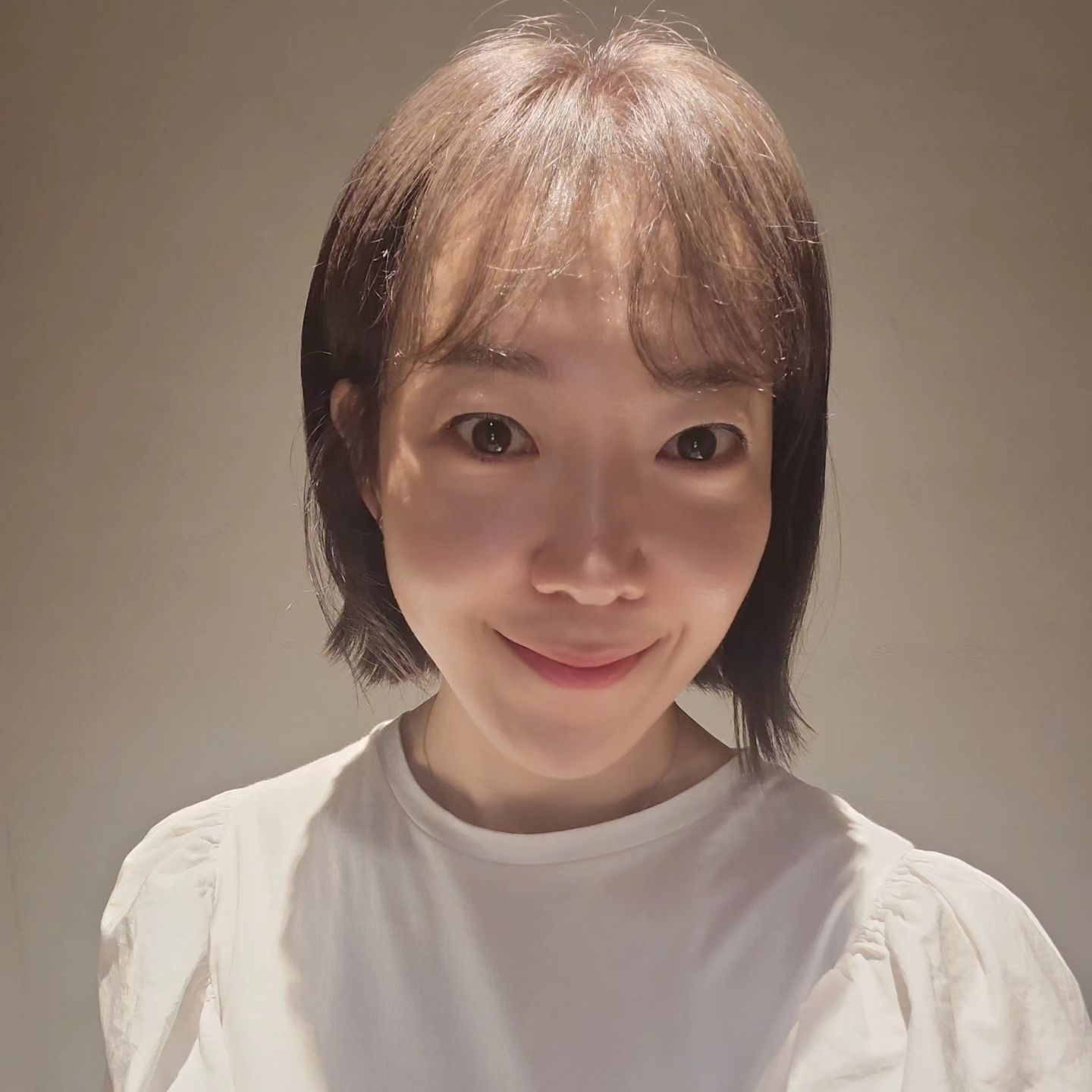 오랜만에 검정?머리
