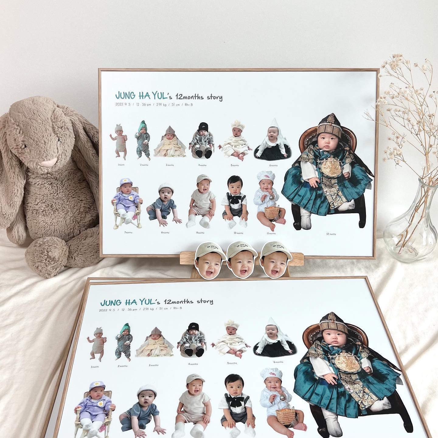 🏷️D+360 

3일 뒤면 돌끝맘, 이것저것 이쁜것들은 죄다 해보는듕인데 그 중에 이 액자가 하율이의 1년 성장을 한눈에 볼 수 있어서 넘 예뿌고 소듕,,,🫶🏻
1년 동안 잘 커줘서 고맙고, 많이 사랑해.ᐟ

#onlyhayul 
#성장액자 
#베베팩토리
#열두달액자