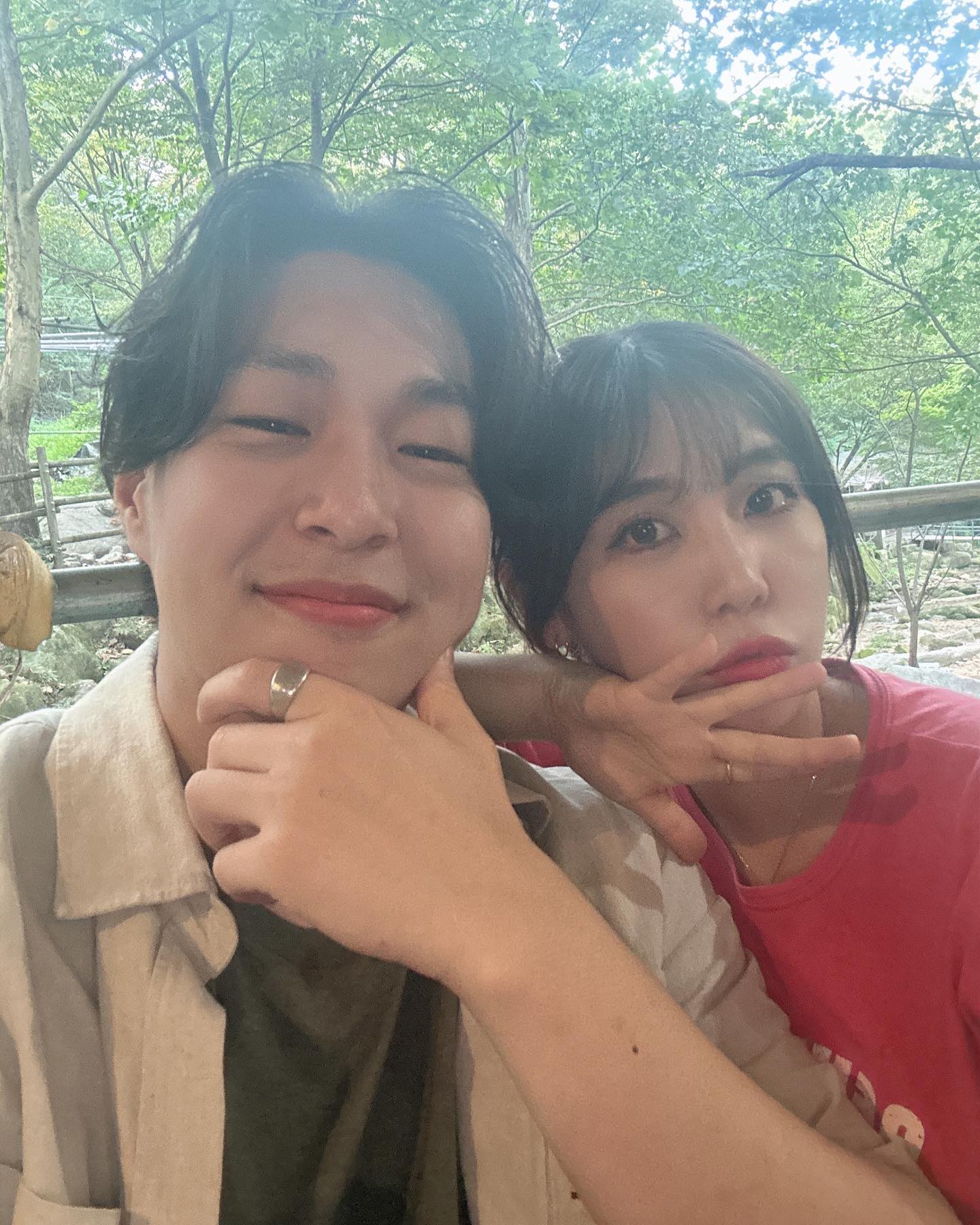 진섭이랑 처음 가본 계곡식당 분위기도 맛도 진섭이도 짱이다❤️🙈
