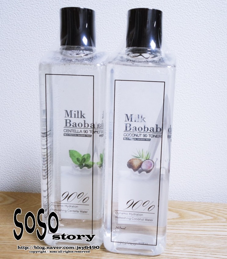 착한토너 밀크바오밥 코코넛 90토너로 관리합니다