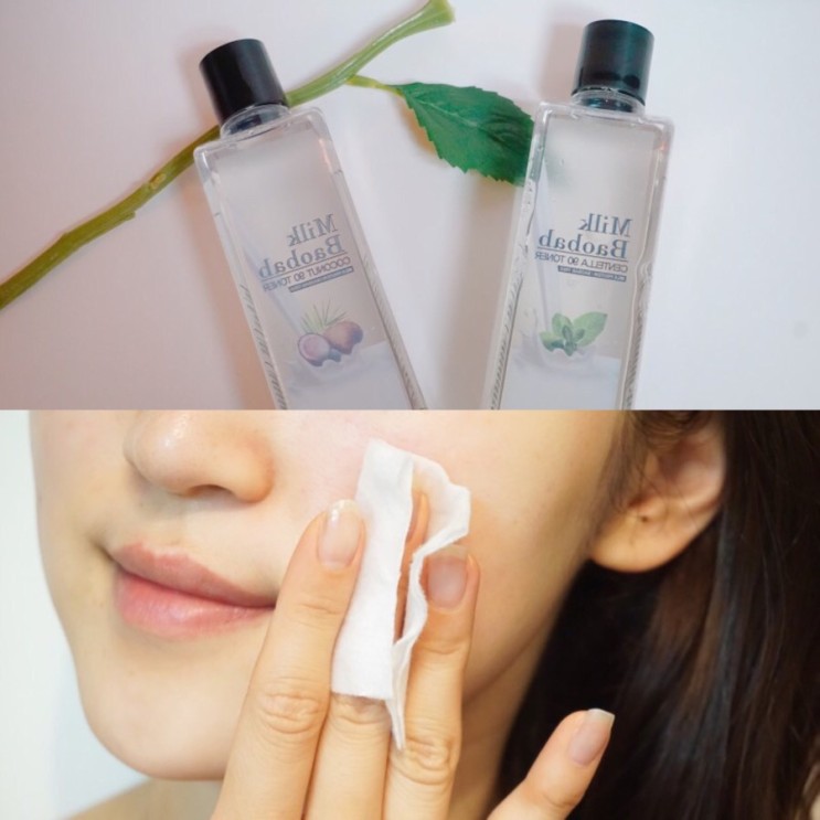 밀크바오밥 토너, 코코넛&센텔라의 순수함을 그대로