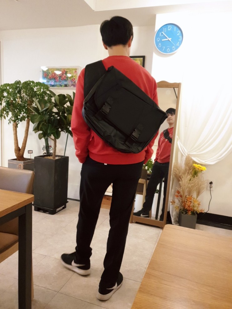 몬스터리퍼블릭 메신저백 블랙 남자친구 발렌타인데이 가방선물