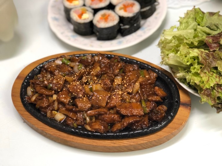 집에서 막걸리 안주 만들어 먹어요 와룡데리야끼  막창 🍢