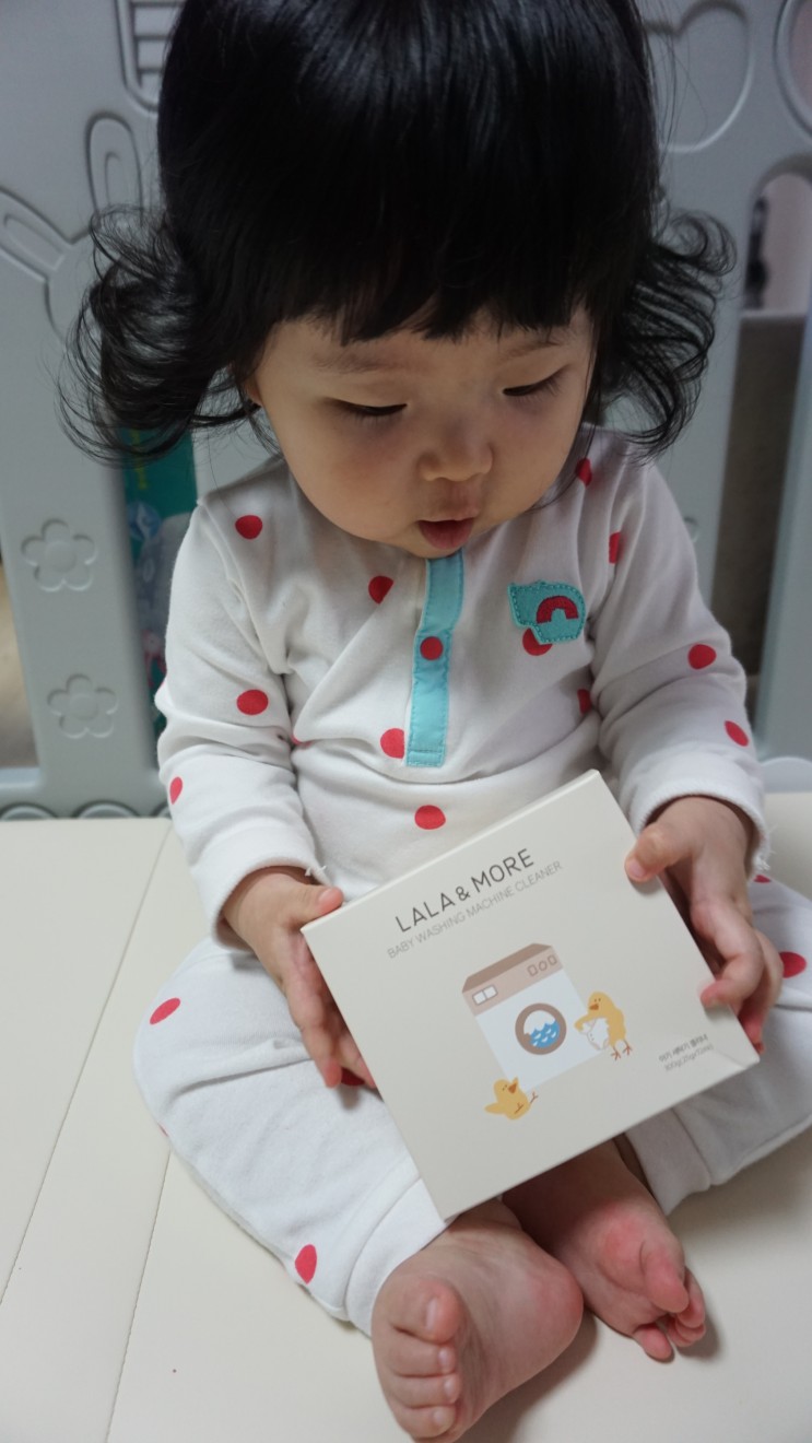 아기세탁기엔 [라라앤모어] 아기 세탁조클리너로 숨은 때까지 깔끔하게 제거해요
