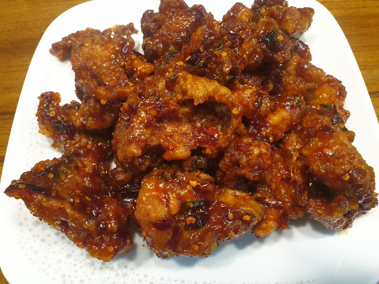 닭강정맛집 한라닭강정을 택배로. 매운닭강정 화산닭강정 후기