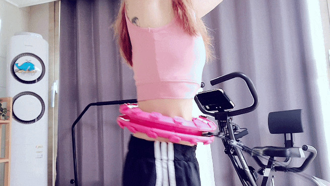 뱃살다이어트 3세대훌라후프 문어빨판훌라후프로 매끈하게~