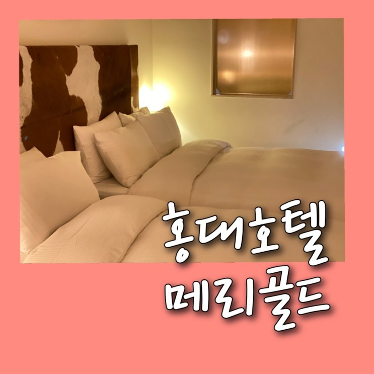 홍대호텔/홍대모텔- 드디어 가본 '메리골드 호텔' 분위기 갠춘