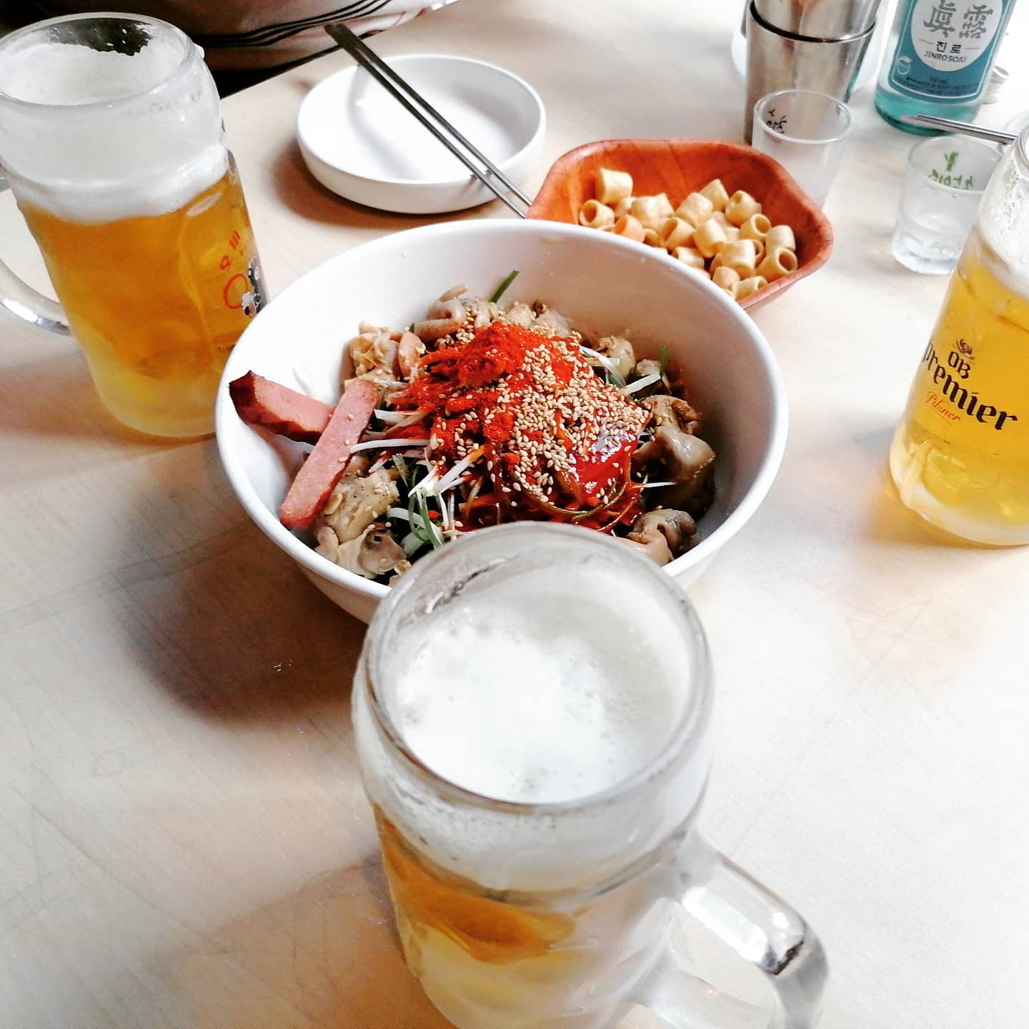 감독님이 번개쳐서 나도 모르게 참석, 강남역인데 을지로 같은 느낌 ㅎ #급번개 #나도1번타자 #가능할까