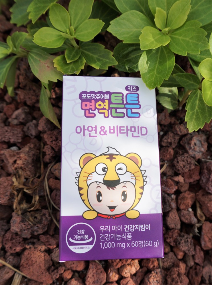 어린이아연 면역튼튼 키즈 비타민D까지 챙기는 맛있는 포도맛츄어블