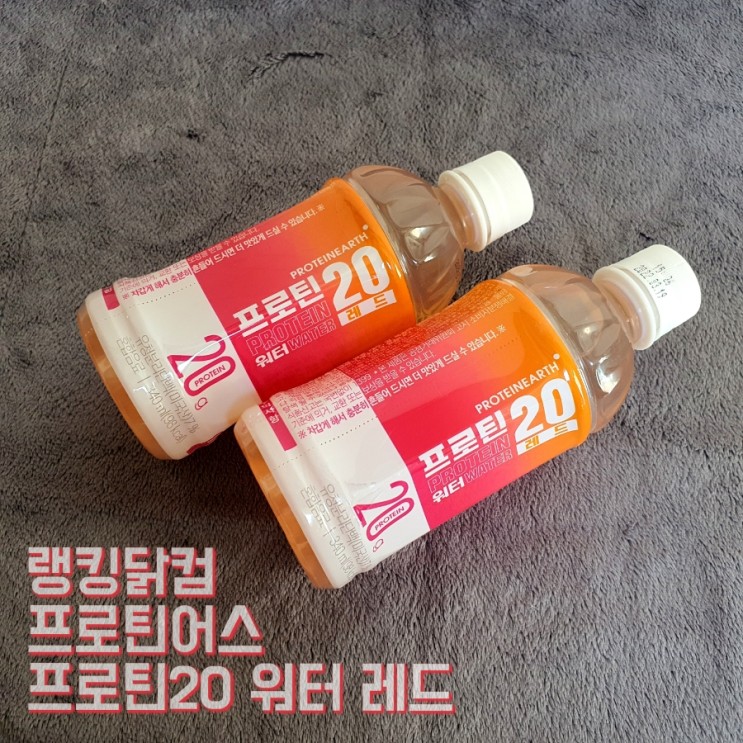 맛있는 프로틴 워터가 있다고? [랭킹닭컴 프로틴어스 프로틴20 워터 레드]