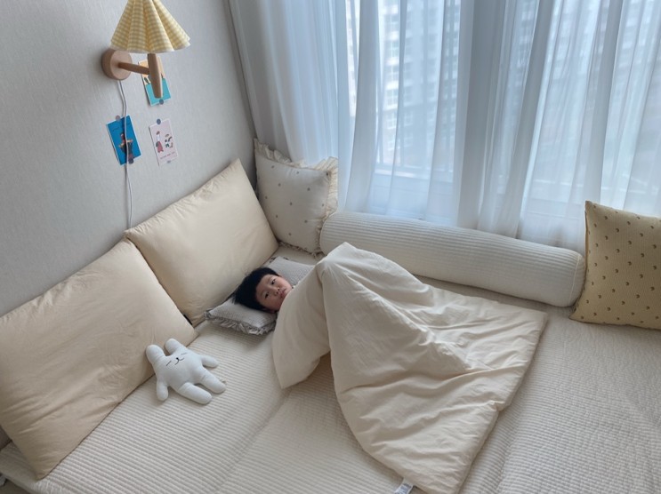 아기이불 낮잠이불 추천 포근한 아솜느 !!