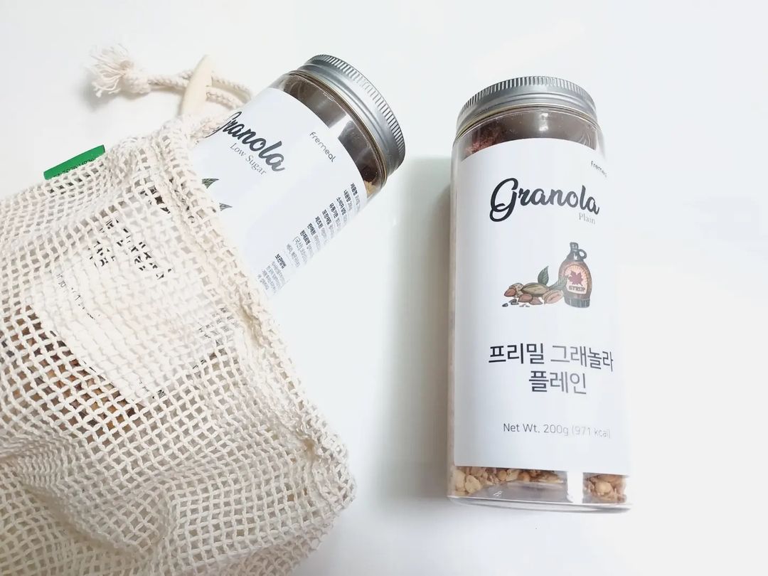ecoview on Instagram: “간편하고 건강하게 먹을수 있는 수제그래놀라, 프리밀 그래놀라 플레인을 만났다. 설탕과 밀가루, 팜유가 전혀 들어가지 않은 건강한 그래놀라다. 설탕 대신 캐나다산 메