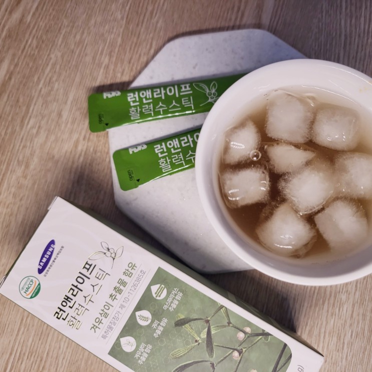 숙취해소제: 특허받은 겨우살이 추출물로 만든 활력수스틱