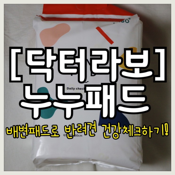 반려견 건강 체크가 가능한 강아지 배변패드 닥터라보 누누패드