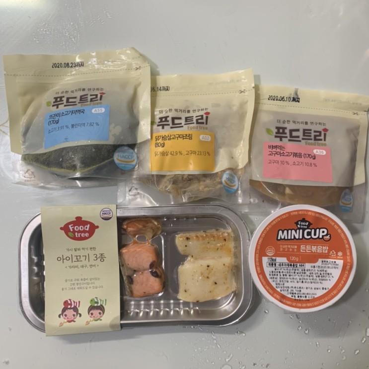 뚱콩스컴퍼니 푸드트리 아기반찬 주문했어요 !
