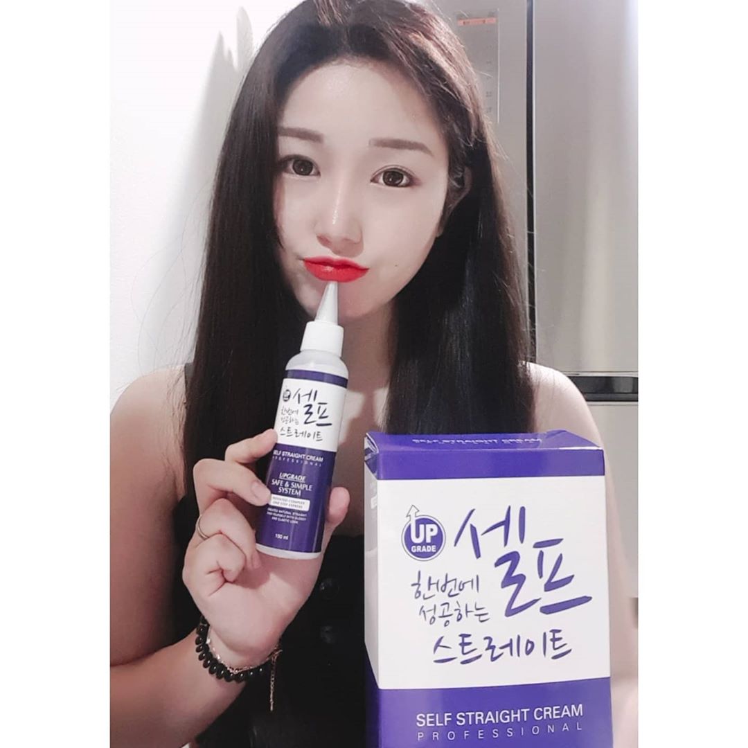지은 on Instagram: “탈색한 머리카락이라.. 미용실에서 매직이 안된다고 하길래..집에서 #셀프스트레이트 했다✌ 사진만 봐도 효과 알겠죵ㅎㅎ..ㅎ..👍 가격 9900₩ . . . . 구매처…”