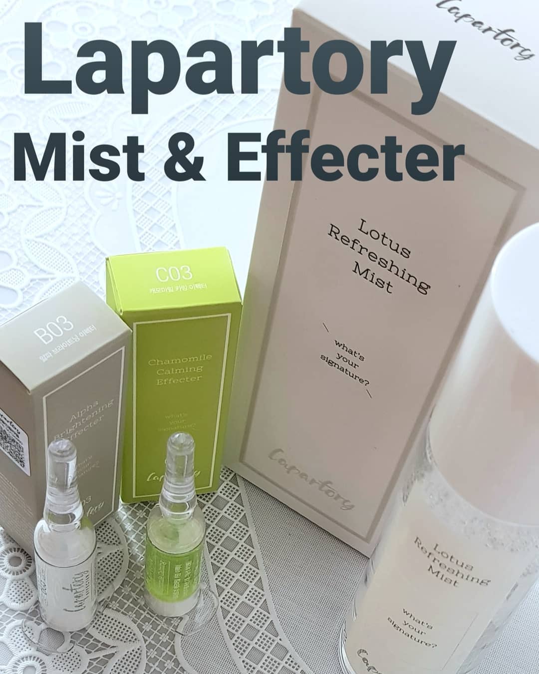 #협찬 

레파토리 알광미스트 세트
나만의 맞춤형 화장품 만들기 
Lepartory Lost Refreshing Mist
레파토리 연꽃 리프레싱 미스트

What's your signature ?

사람마다 피부가 다르고 취향도 다르잖아요

시중에 나와있는 제품을 찾아서 
쓰는 것도 좋지만 나만의 화장품을 
만들어 쓸 수 있다면 더 좋겠죠 ?

피부 고민에 맞춰서 사용할 수 있는 
맞춤형 화장품인데요

기능성 화장품이고 식품 의약품 
안전처로 부터 심사를 받은 곳이예요
​
미스트 베이스는 연꽃 베이스로 연꽃수78%가 주성분인데요

피부보호와 보습효과가 뛰어나 탄력과 
촉촉함에 도움을 줄 수 있다고 하네요

지속되는 건조함으로 피부가 푸석하고 메마른 분들이나
민감한 건성 피부로 인해서 진정 , 보습이 필요하신 분들과
거칠어진 피부로 인해서 피부 결 케어가
필요하신 분들에게 좋은 미스트예요

시시각각 변하는 내 피부에 딱 맞는 화장품을
내 피부 타입에 맞춰서 레파토리에서 직접 안전한 
나만의 맞춤형화장품을 만들어 보세요 ^^ lapartory
​
#레파토리 #알광미스트 #맞춤형화장품 #맞춤미스트 #연꽃미스트 #미스트 #주사기이펙터 #이펙터 #알파브라이트닝이펙터 #캐모마일카밍이펙터 #미스트추천 #광채미스트 #진정미스트 #맞춤화장품 #맞춤뷰티 #뷰티 #화장품 #취향존중화장품 #민감성피부화장품 #미백 #주름 #2중기능성 #보습 #화사한피부 #병풀추출물 #연꽃리프레싱 #ad