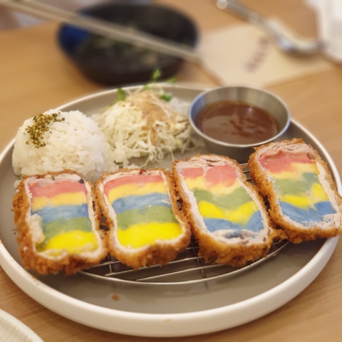 눈으로 먼저 즐기는 광명역돈까스맛집 오유미당, 무지개돈까스 아닌 오지개돈까스와 토마호크돈까스!!
