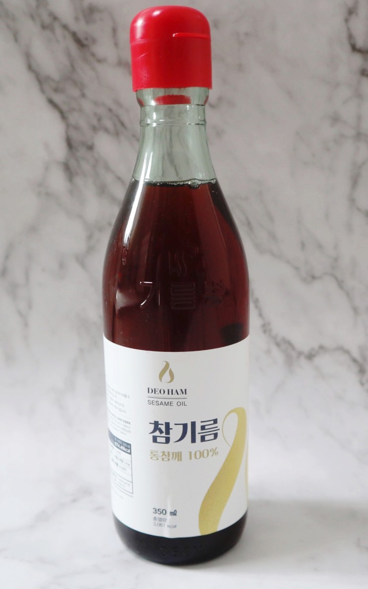 더함참기름으로 우리 집 반찬에 고소한 향이 가득가득해요
