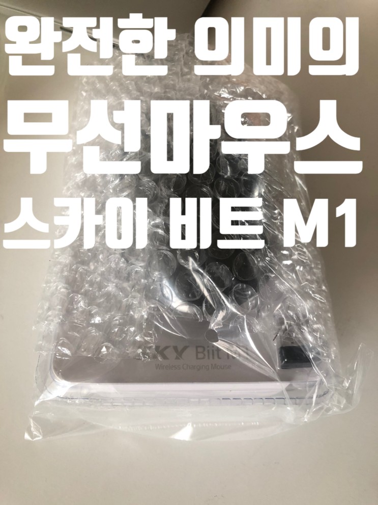 100퍼센트 선이 필요없는 무선마우스 스카이 비트 M1 무선충전 마우스