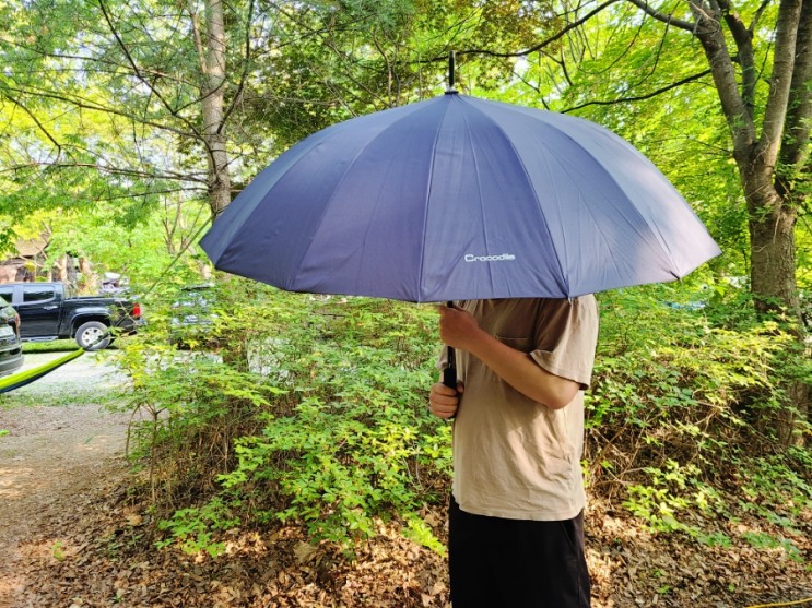 고급스럽고 튼튼한 장우산 크로커다일 장우산