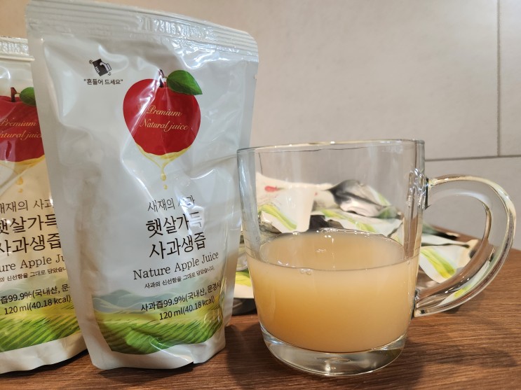 사과즙 추천, 100% 문경사과 '새재의 사과 햇살가득 문경사과생즙' (디씨티리테일)