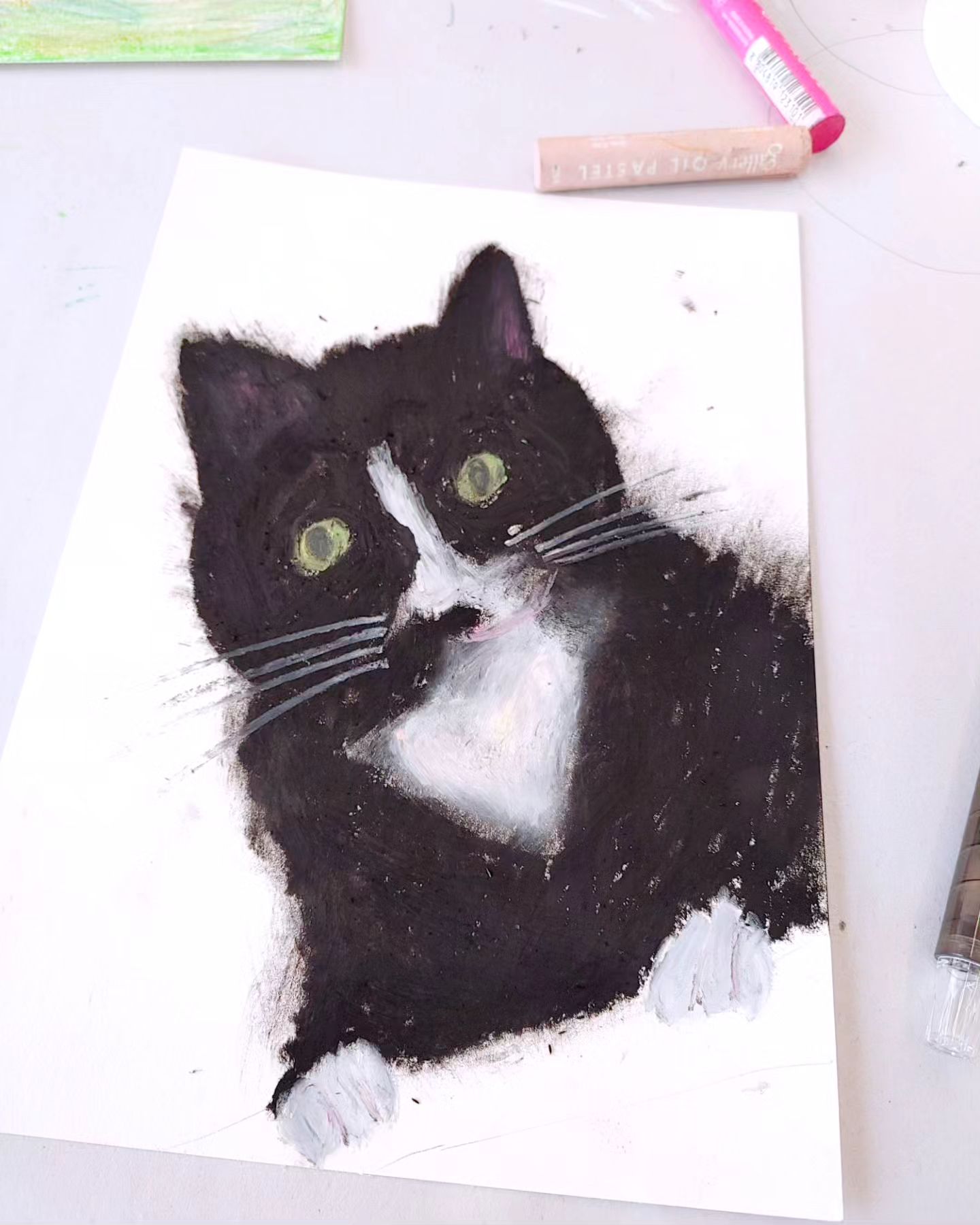야요형 원데이 클래스에서 완성한 오일파스텔 그림:)
.
재밌었어용 thanks to yayoseoul
