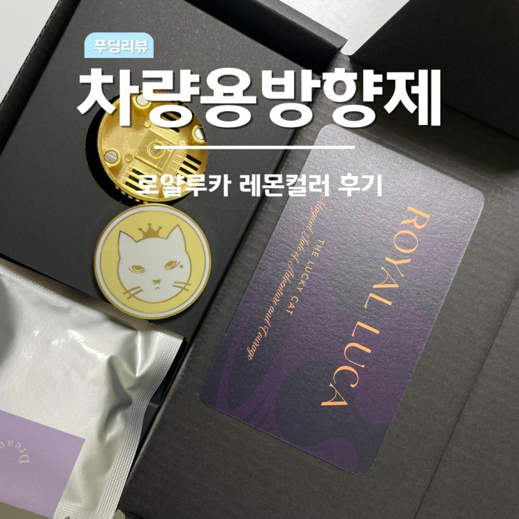 고급 차량용 고체 방향제 로얄루카 레몬컬러 천연방향제 추천
