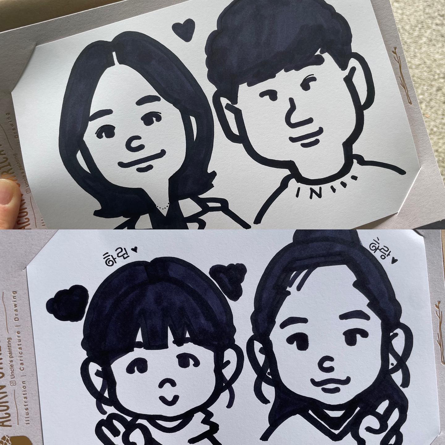 #서울숲 에서놀다가
#캐리커쳐 받았는데
너무너무만족스럽댱😊❤️
#소확행 이다🙈💕

#도토리캐리커쳐 #화가삼춘 #acorncaricature #데이트 #가족 #가족여행 #서울가볼만한곳 #caricature #like #자매스타그램
