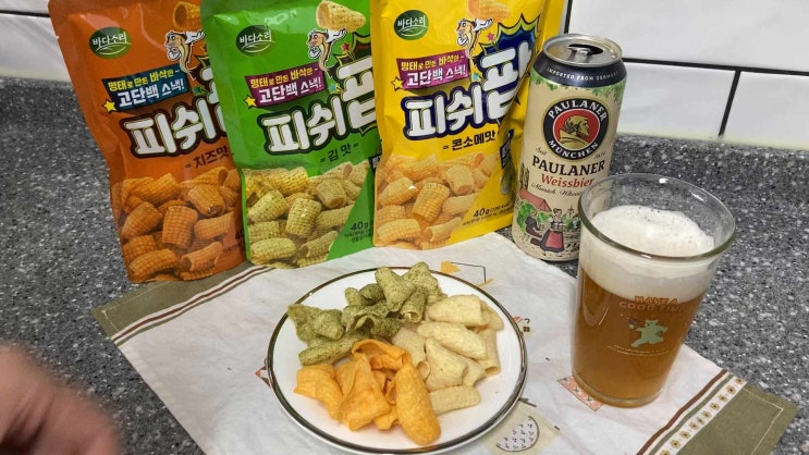 피쉬팝 15봉 (콘소메5봉 / 김맛5봉 / 치즈맛5봉) 맥주안주로 최고