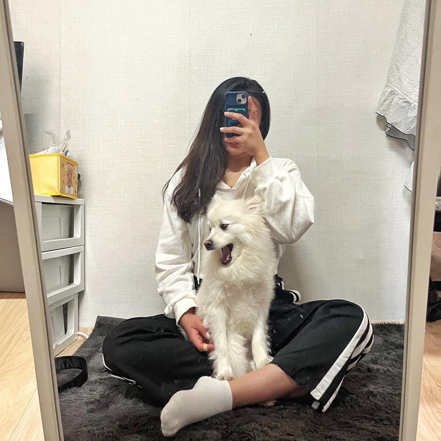 애정결핍 아쿵이 and 오늘의 다이소 가기전패션
#다이소패션 #애정결핍견