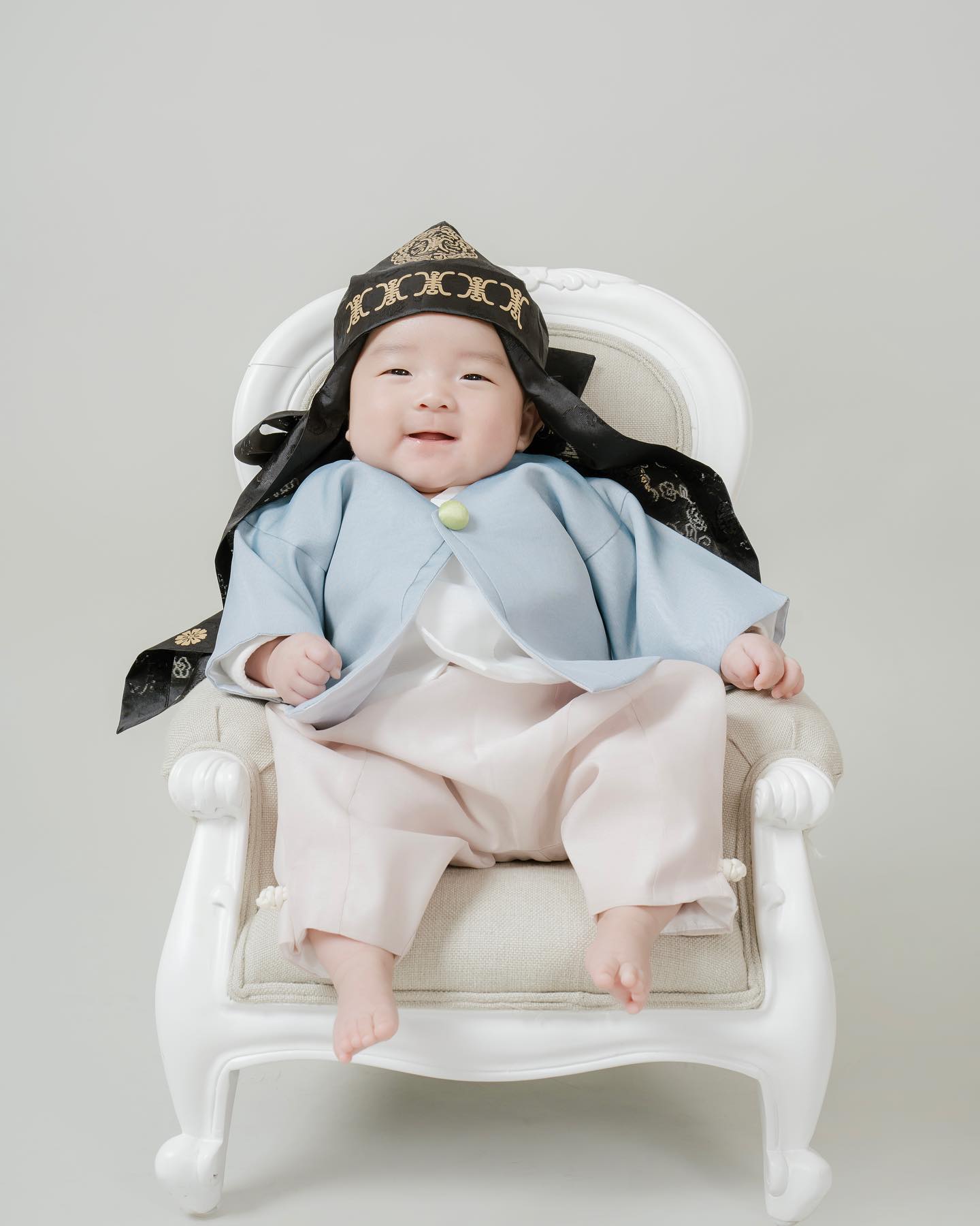 우리 아기 백일 💙🤎