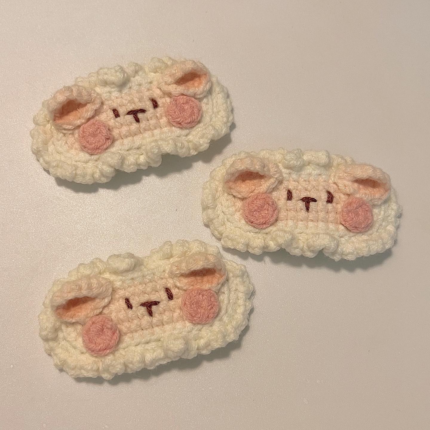 绵羊发夹
#crochet #sheep #hairclip #crochethairclip