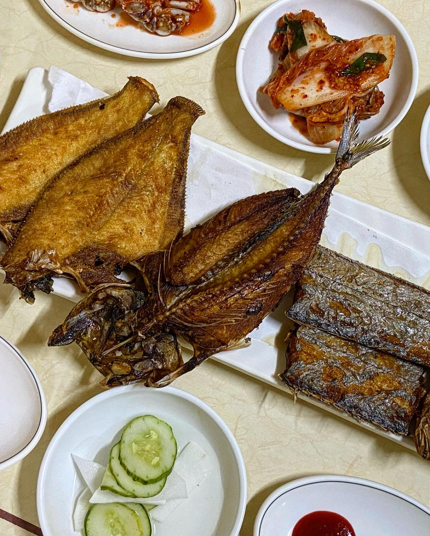 #ad #대전 #선화동맛집 

🐟대전 생선구이집 찾는다면 바로 요깅!

고등어💙갈치💙가자미💙조기 총 4종을 바삭하고 담백하게 구워나와 먹을 준비만 하자규

여기 밥도 뚝배기밥인데 그냥 밥만먹어도 맛있음🫢

양념게장, 코다리찜, 청국장까지 나와서 밥도둑들 다 출동💙

대전한식 가성비까지 미춌댱

——————————————
#모아식당 
모듬생선구이+청국장정식 15,0
——————————————