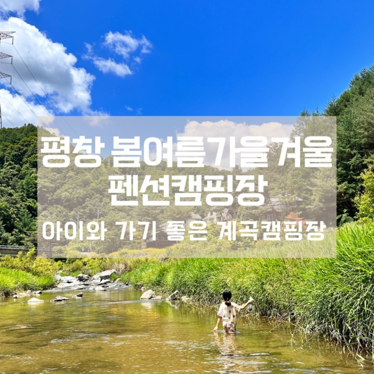 계곡에서 다슬기 잡고 아이들이 정말 좋아한 평창 봉평캠핑장 봄여름가을겨울펜션캠핑장 B2 사이트 이용후기