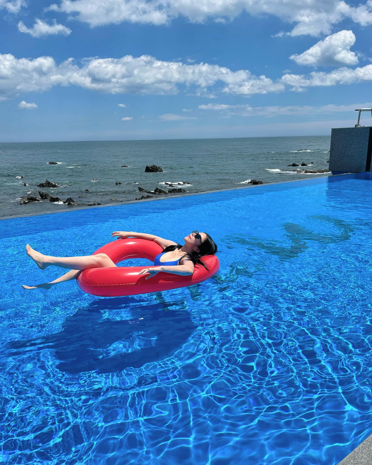 모닝 물놀이는 꿀잼~~🏊🏻‍♀️