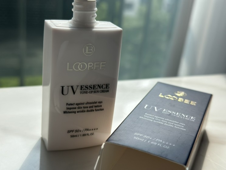 무기자차 선크림추천 비건 톤업선크림 loobee 루비이에센스톤업선크림