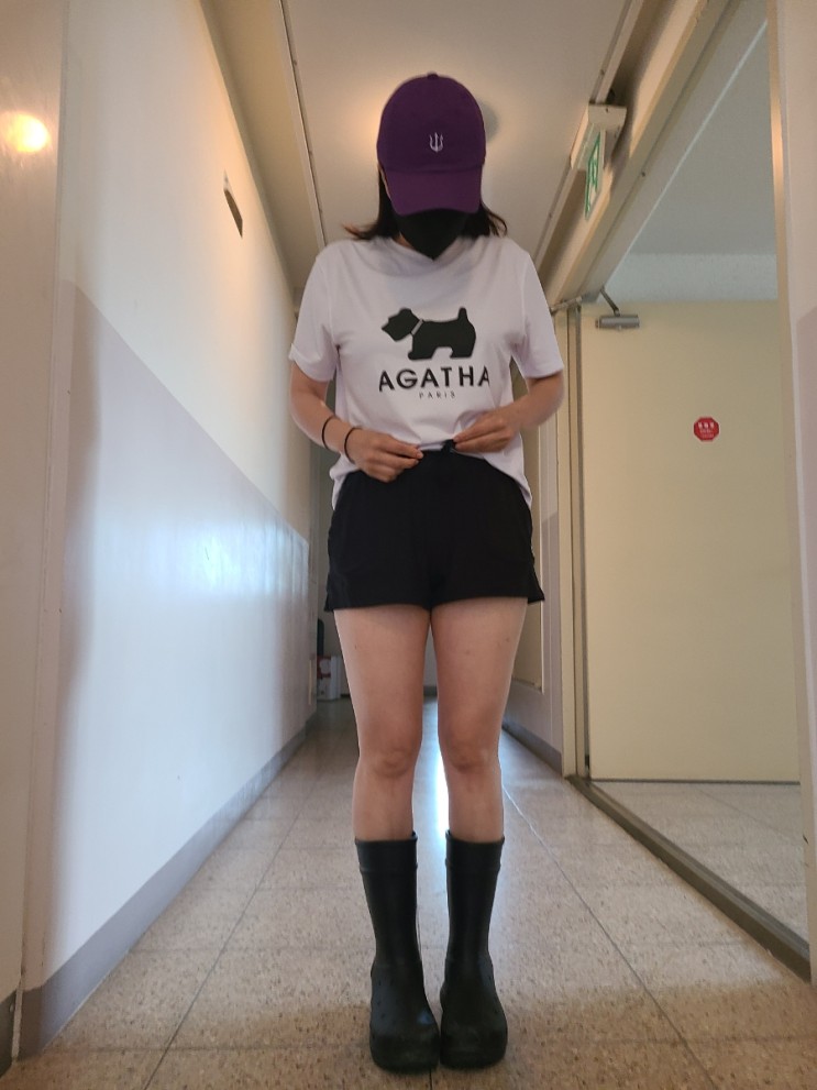 아가타 아이스킨 스포츠 티셔츠 아이스킨 데일리 이지 쇼츠 팬츠 추천드려요!!
