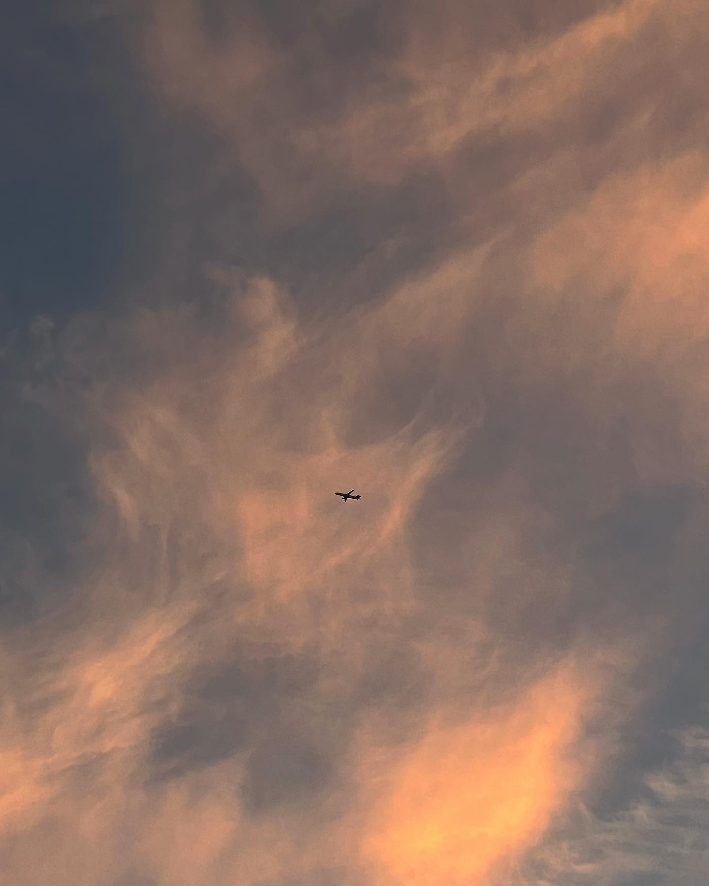 하늘 색감 비행기 반칙 ✈️🤍🟧