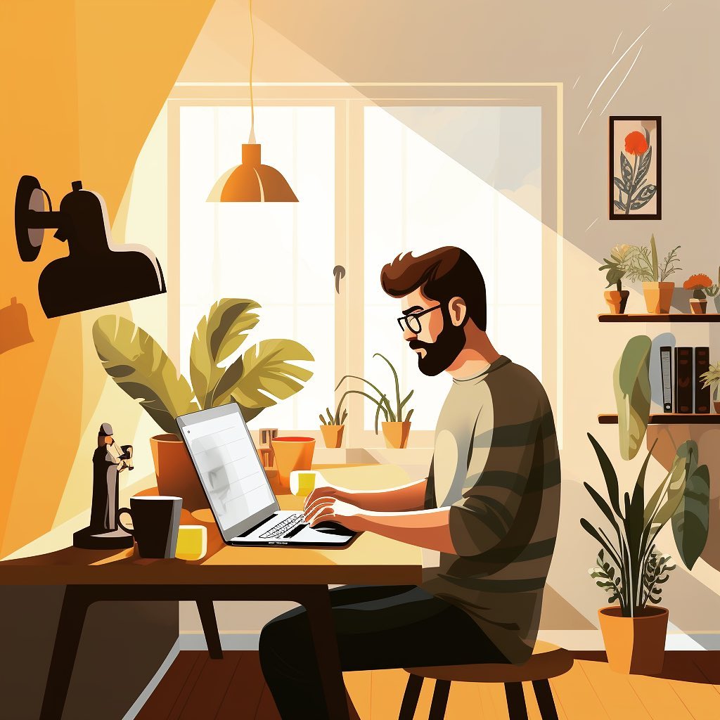 #working from home #drawing #aiartwork #artwork