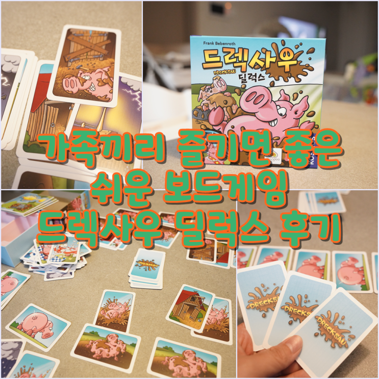 [보드게임] 가족끼리 즐기면 좋은 쉬운 보드게임 드렉사우 딜럭스 후기